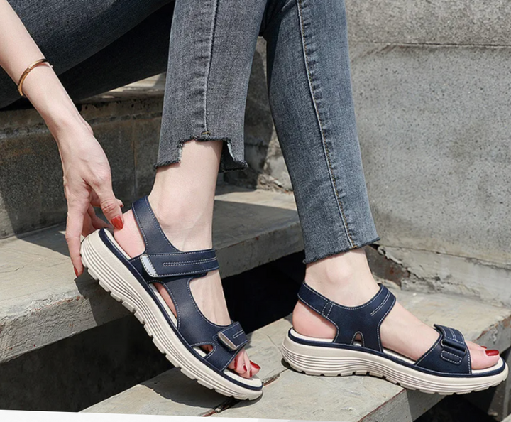 Orthopaedic bunion sandals for women – Celina-Black-3-State of Style