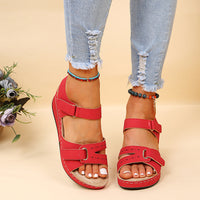 Orthopaedic Camel Sandals - Anna-Red-4-State of Style