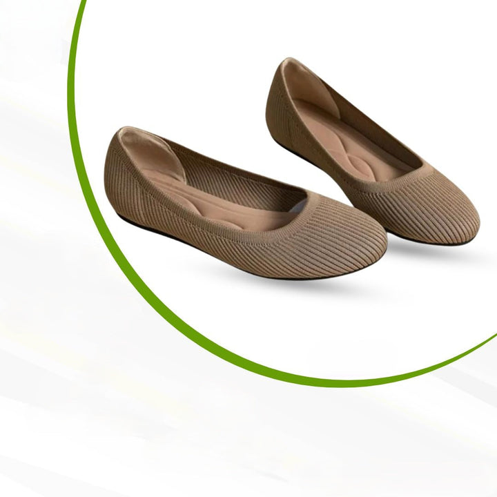 Orthopaedic Comfort Ballerinas – Melina-Khaki-3.5-State of Style
