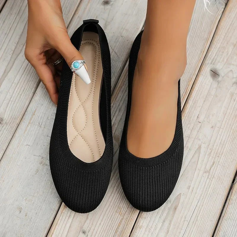 Orthopaedic Comfort Ballerinas – Melina-Velvet black-3.5-State of Style