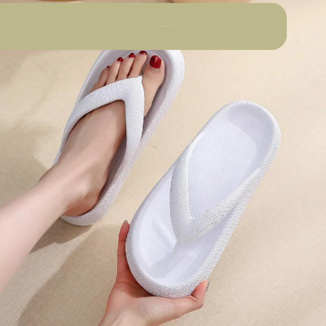 Orthopaedic Comfort Flip-Flops – Elara-Black-3.5-4.5-State of Style