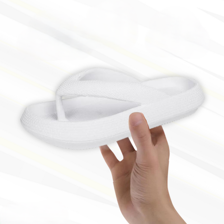 Orthopaedic Comfort Flip-Flops – Elara-White-3.5-4.5-State of Style