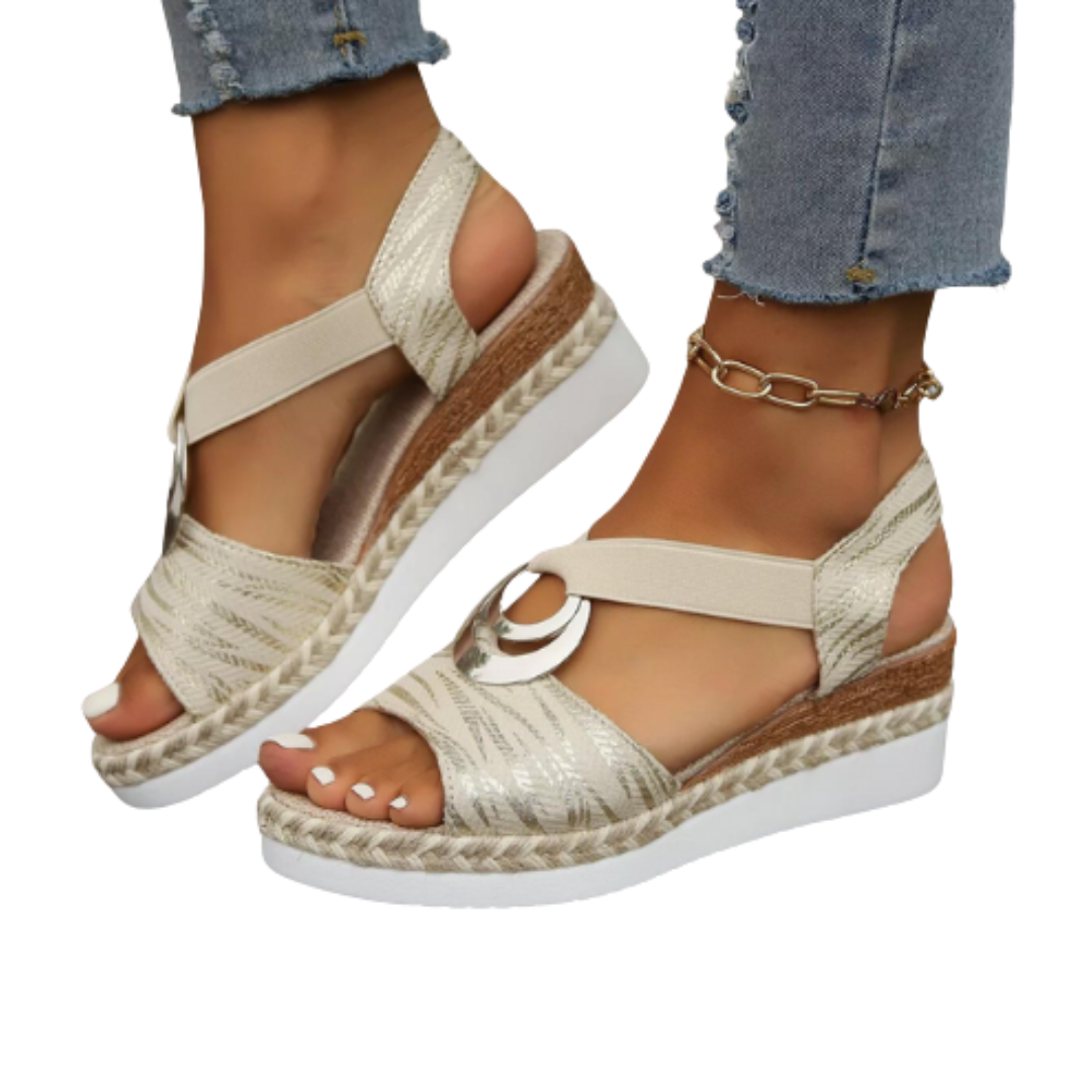 Orthopaedic comfort sandals for women – Clarissa-Beige-3.5-State of Style