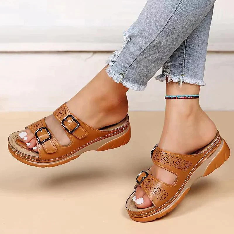 Orthopaedic comfort sandals for women - Elena-Braun-3-State of Style