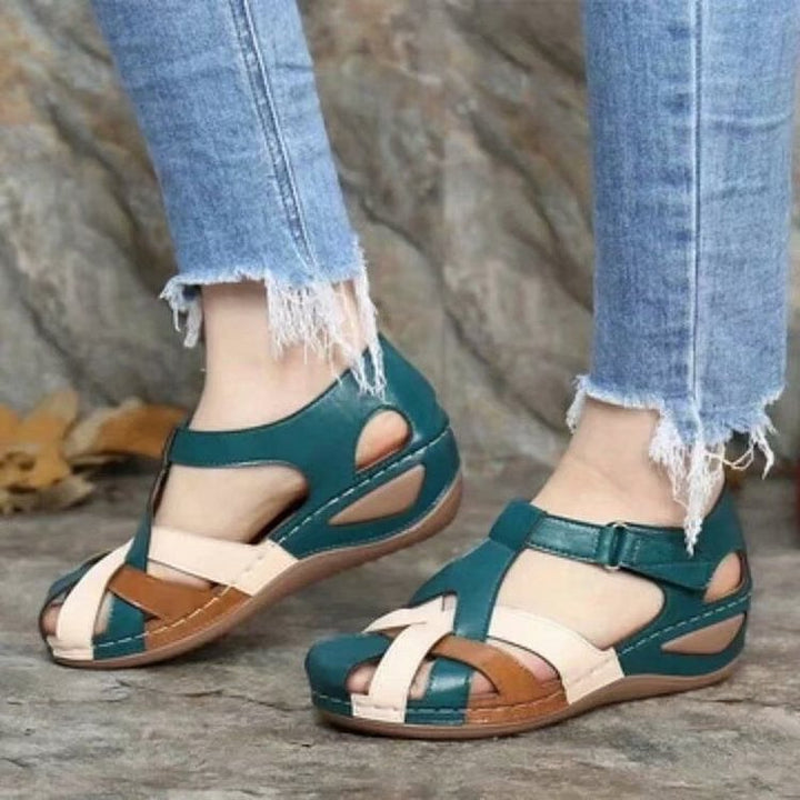 Orthopaedic comfort sandals for women – Sophia-Red-3-State of Style