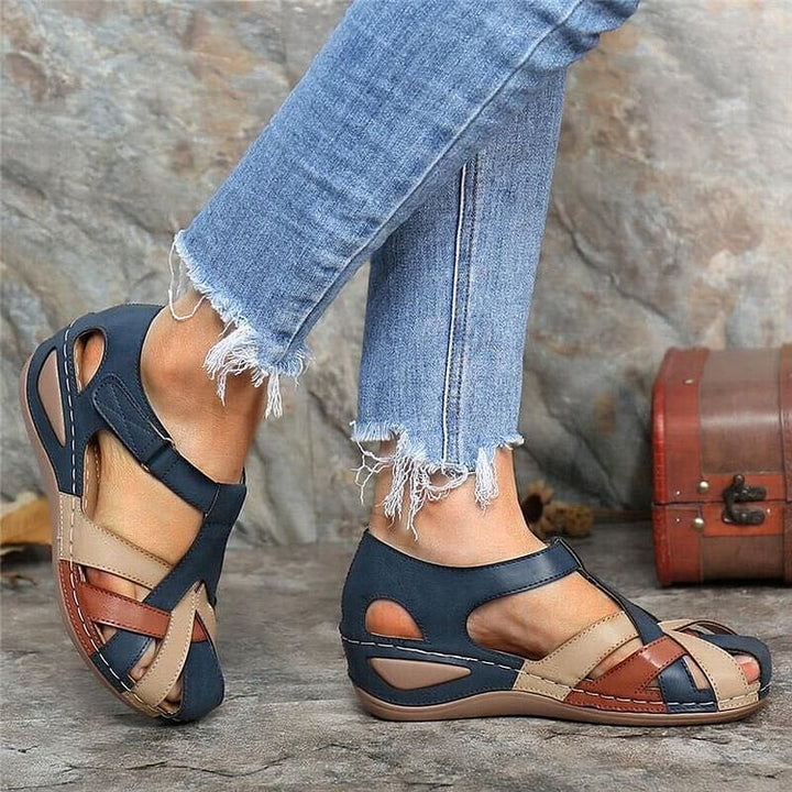 Orthopaedic comfort sandals for women – Sophia-Red-3-State of Style