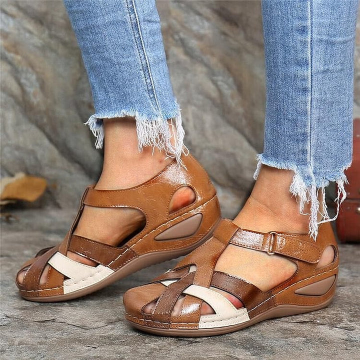 Orthopaedic comfort sandals for women – Sophia-Red-3-State of Style
