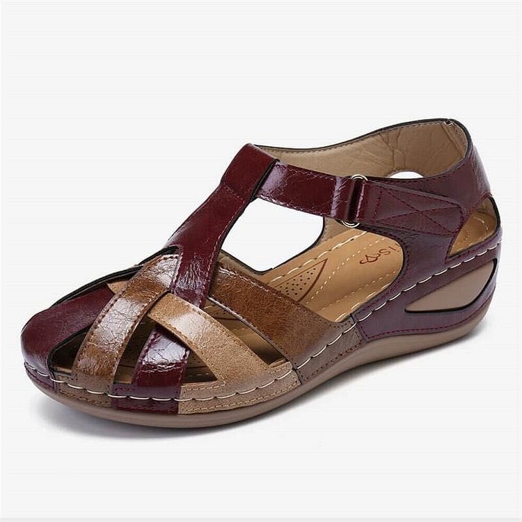 Orthopaedic comfort sandals for women – Sophia-Red-3-State of Style