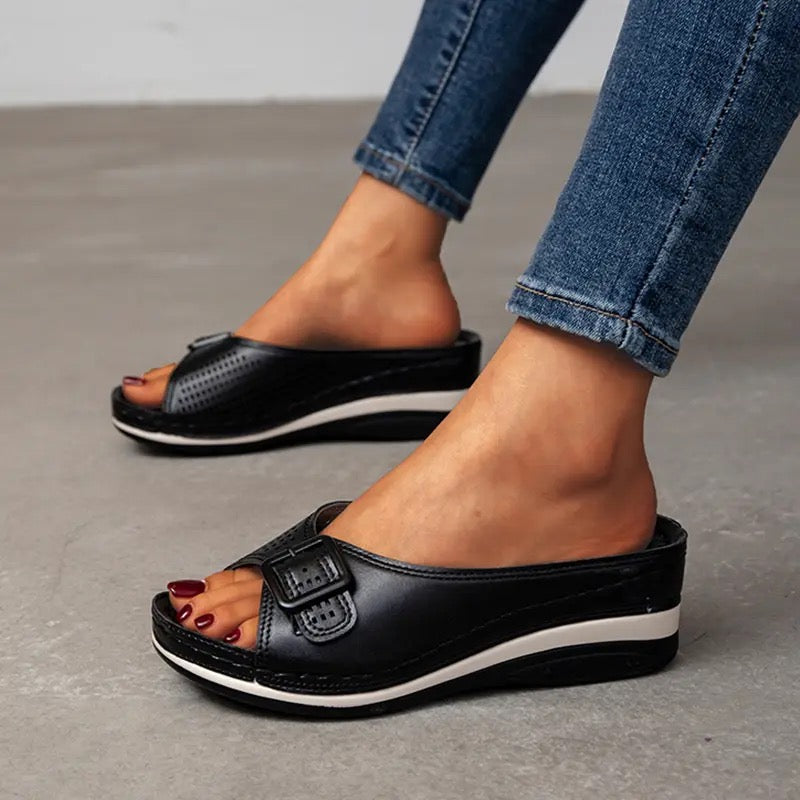 Orthopaedic comfort shoes for women - Lorena-Black-3-State of Style