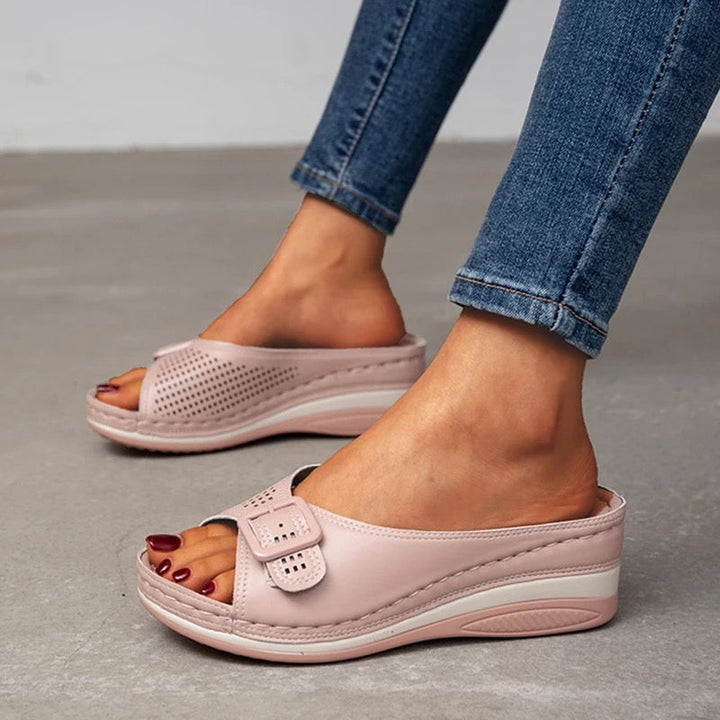 Orthopaedic comfort shoes for women - Lorena-Pink-3-State of Style