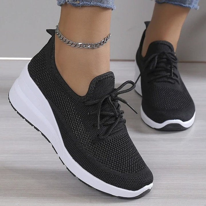 Orthopaedic comfort shoes with arch support for ladies – Alessa-Black-3-State of Style