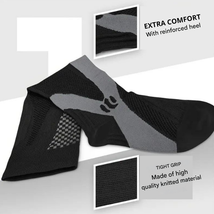 Orthopaedic Compression Socks - ActiveSupport-Black-2.5 - 4.5 (S/M)-1 Pair-State of Style