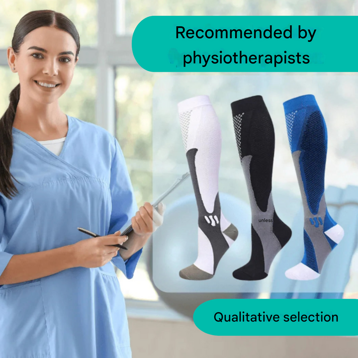 Orthopaedic Compression Socks - ActiveSupport-Black-2.5 - 4.5 (S/M)-1 Pair-State of Style