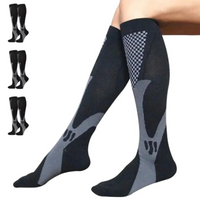 Orthopaedic Compression Socks - ActiveSupport-Black-2.5 - 4.5 (S/M)-3 Pairs-State of Style