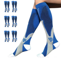 Orthopaedic Compression Socks - ActiveSupport-Blue-2.5 - 4.5 (S/M)-6 Pairs-State of Style
