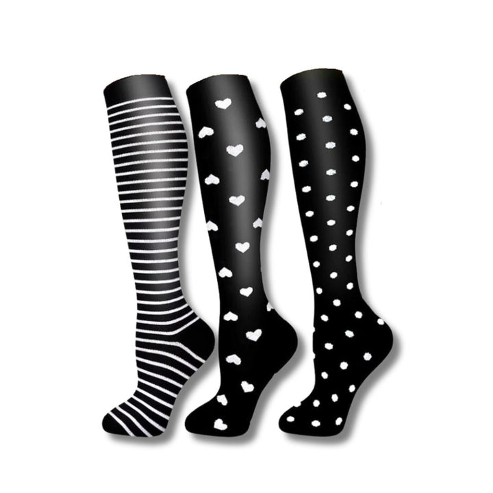 Orthopaedic Compression Socks (Ladies) - VitalEase-1 (2+1 FREE)-3.5 - 6.5 (S/M)-State of Style