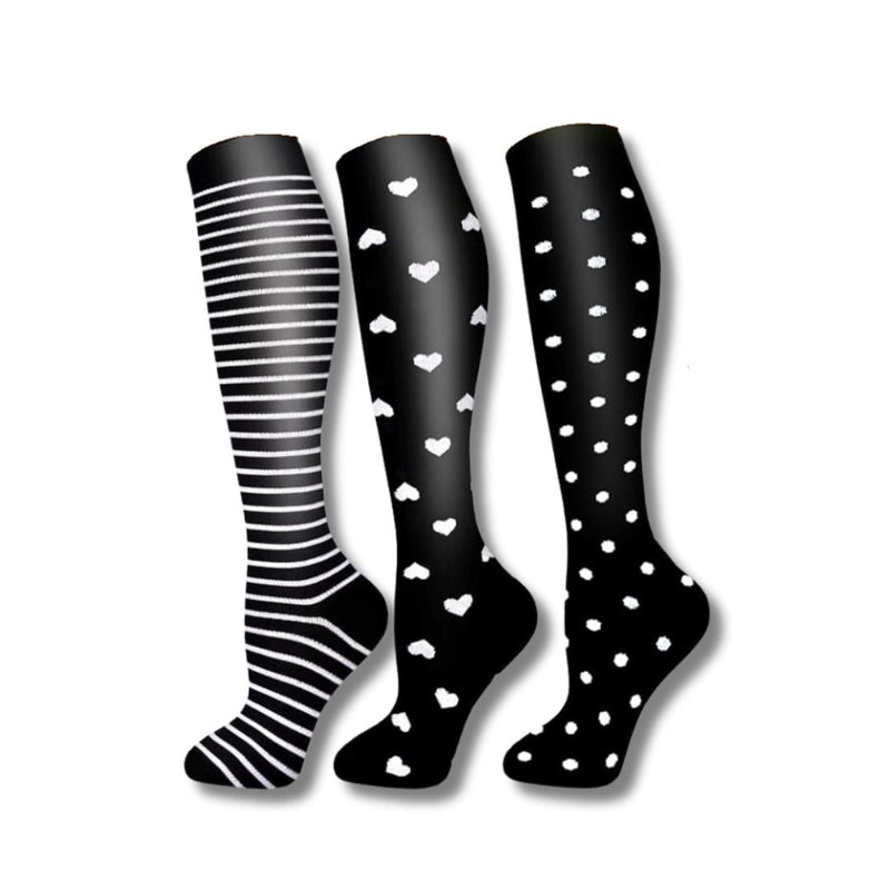 Orthopaedic Compression Socks (Ladies) - VitalEase-1 (2+1 FREE)-3.5 - 6.5 (S/M)-State of Style