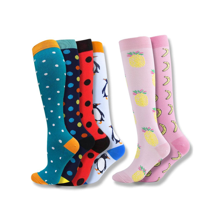 Orthopaedic Compression Socks (Ladies) - VitalEase-11 (4+2 FREE)-3.5 - 6.5 (S/M)-State of Style