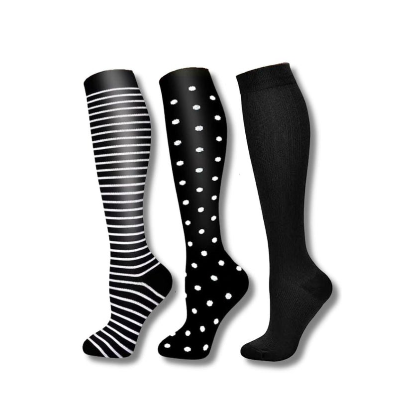 Orthopaedic Compression Socks (Ladies) - VitalEase-5 (2+1 FREE)-3.5 - 6.5 (S/M)-State of Style