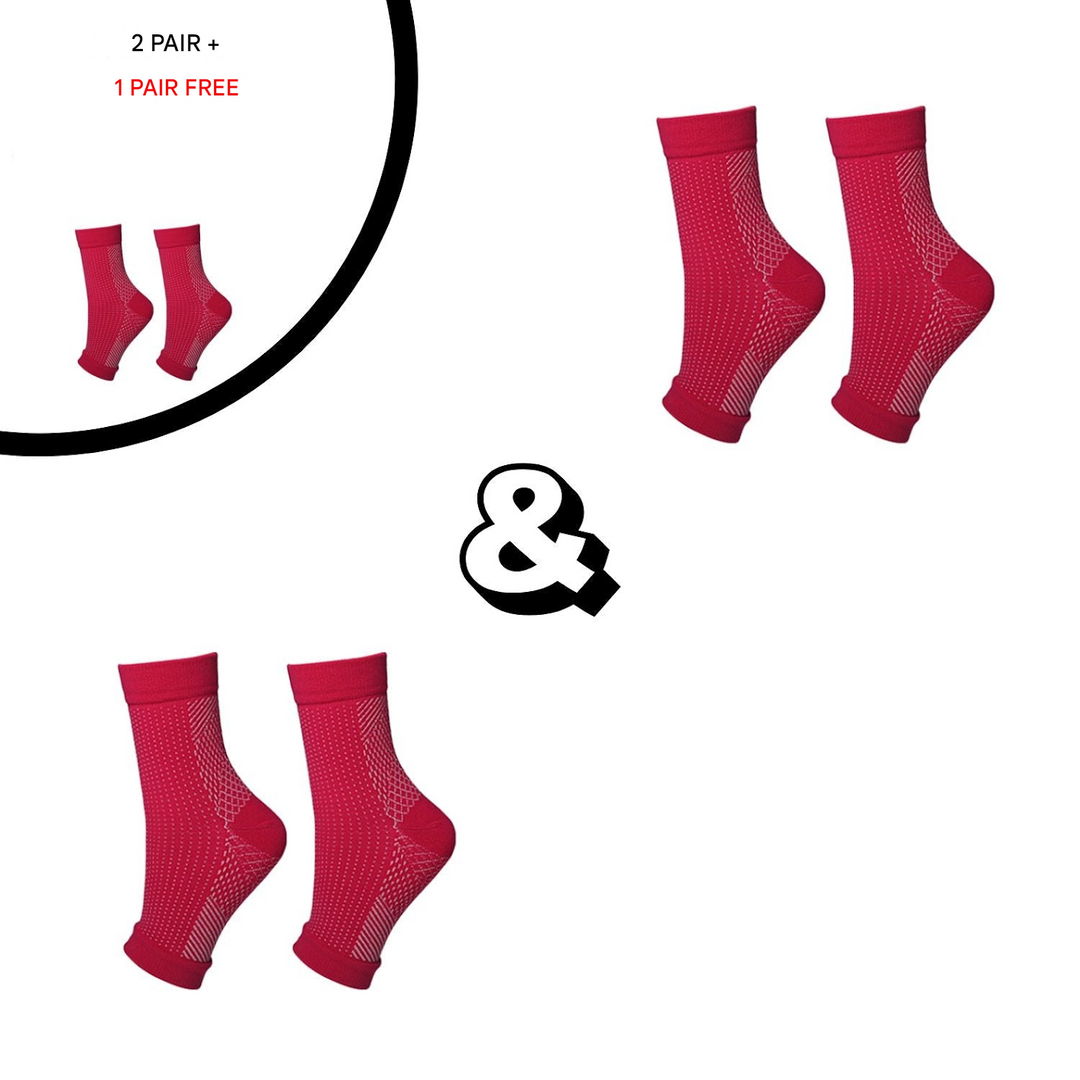 Orthopaedic Compression Socks - RevitaStep-Black-3.0 - 5.0-1x Pair-State of Style