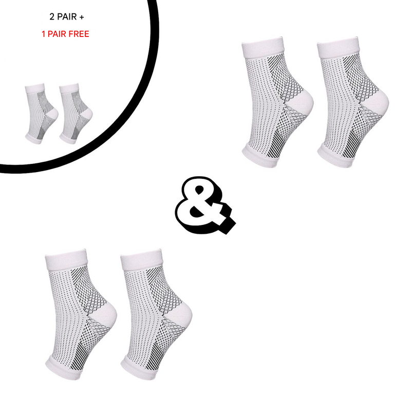 Orthopaedic Compression Socks - RevitaStep-Black-3.0 - 5.0-1x Pair-State of Style
