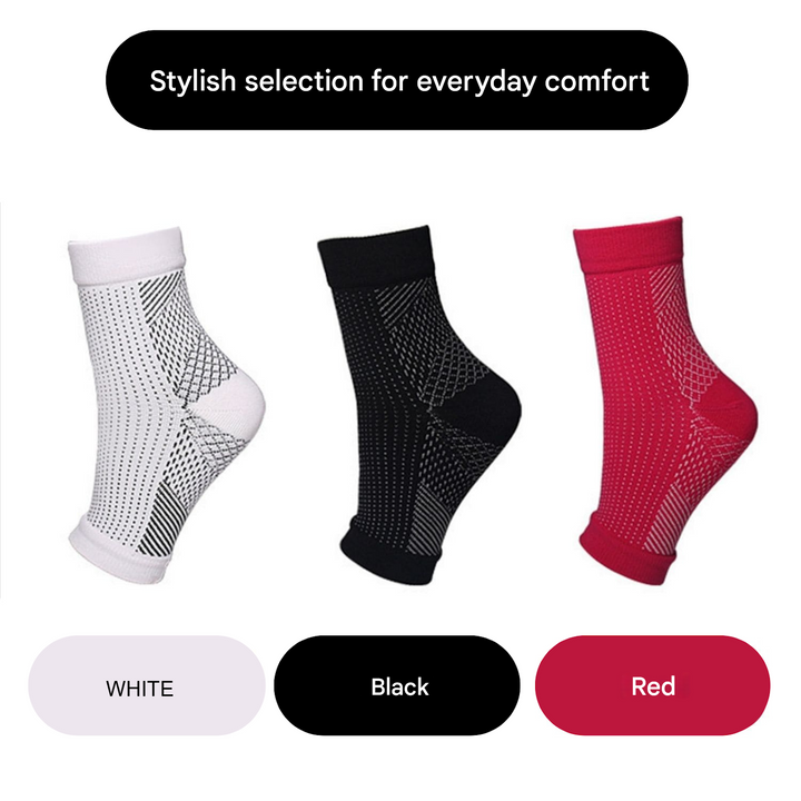 Orthopaedic Compression Socks - RevitaStep-Black-3.0 - 5.0-1x Pair-State of Style