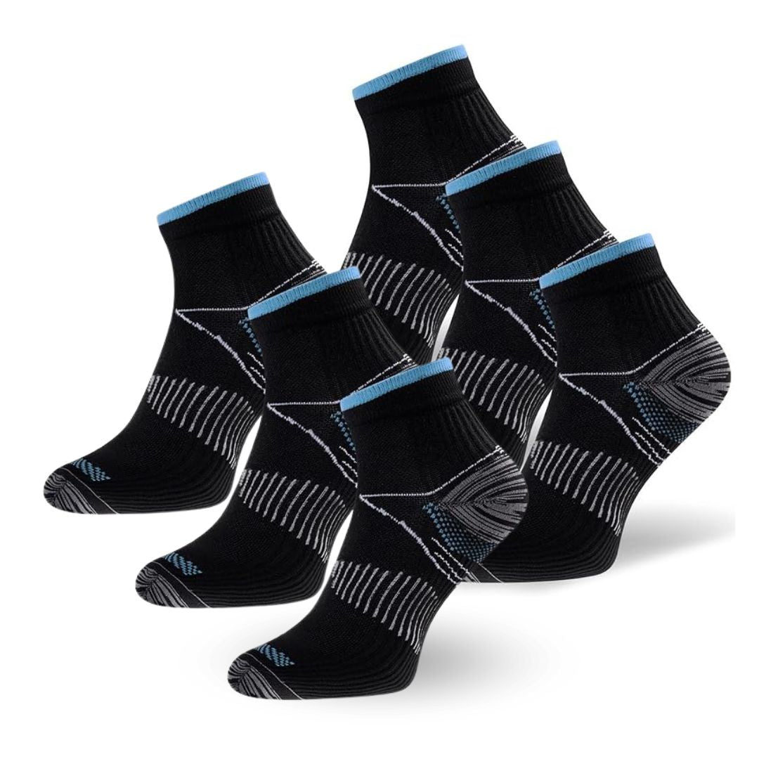 Orthopaedic Compression Socks - SlimSupport PRO 2.0-Black (3+3 FREE)-3.0 - 6.5 (S/M)-State of Style