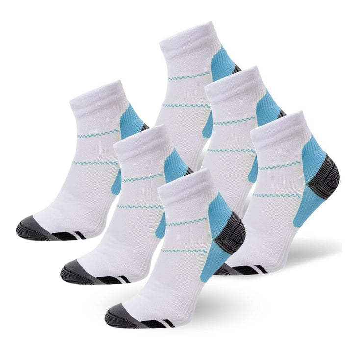 Orthopaedic Compression Socks - SlimSupport PRO 2.0-White (3+3 FREE)-3.0 - 6.5 (S/M)-State of Style