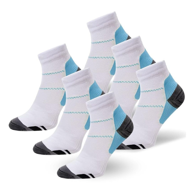 Orthopaedic Compression Socks - SlimSupport PRO 2.0-White (3+3 FREE)-3.0 - 6.5 (S/M)-State of Style