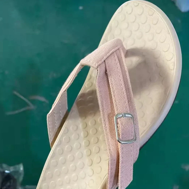 Orthopaedic Dam Sandals with EVA Insole – Amélie-Pink-3-State of Style