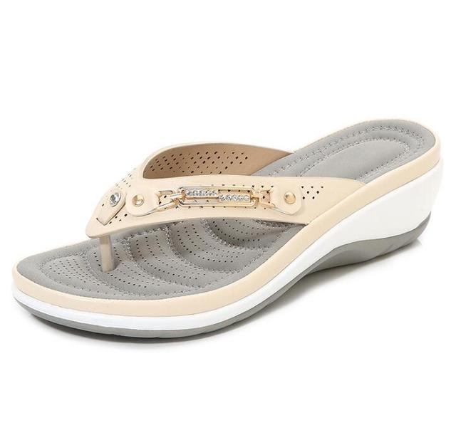 Orthopaedic Flip-Flops – Marisole-Beige-4.5-State of Style
