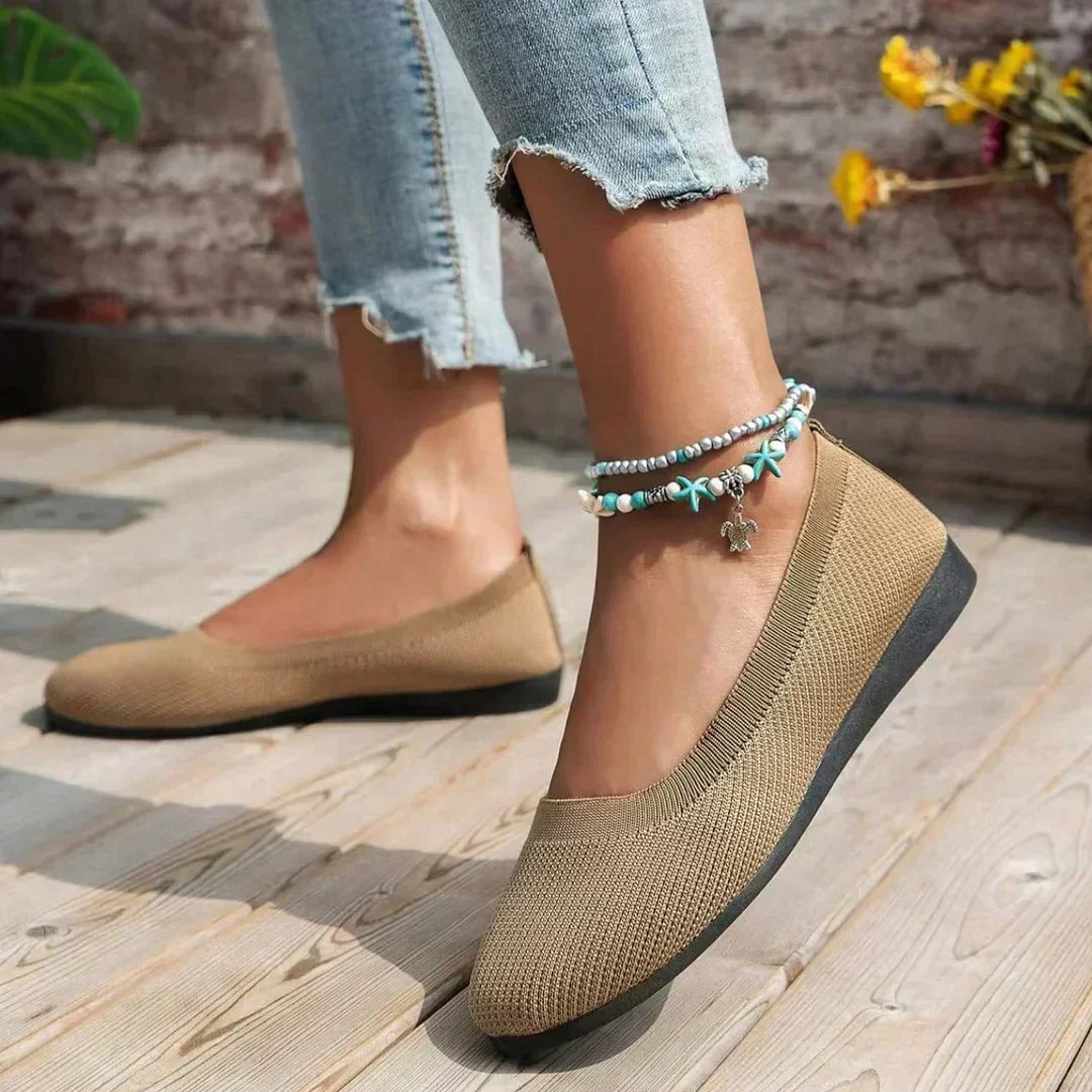 Orthopaedic ladies' ballerinas with comfort sole & classic design – Mia-Black-3.5-State of Style