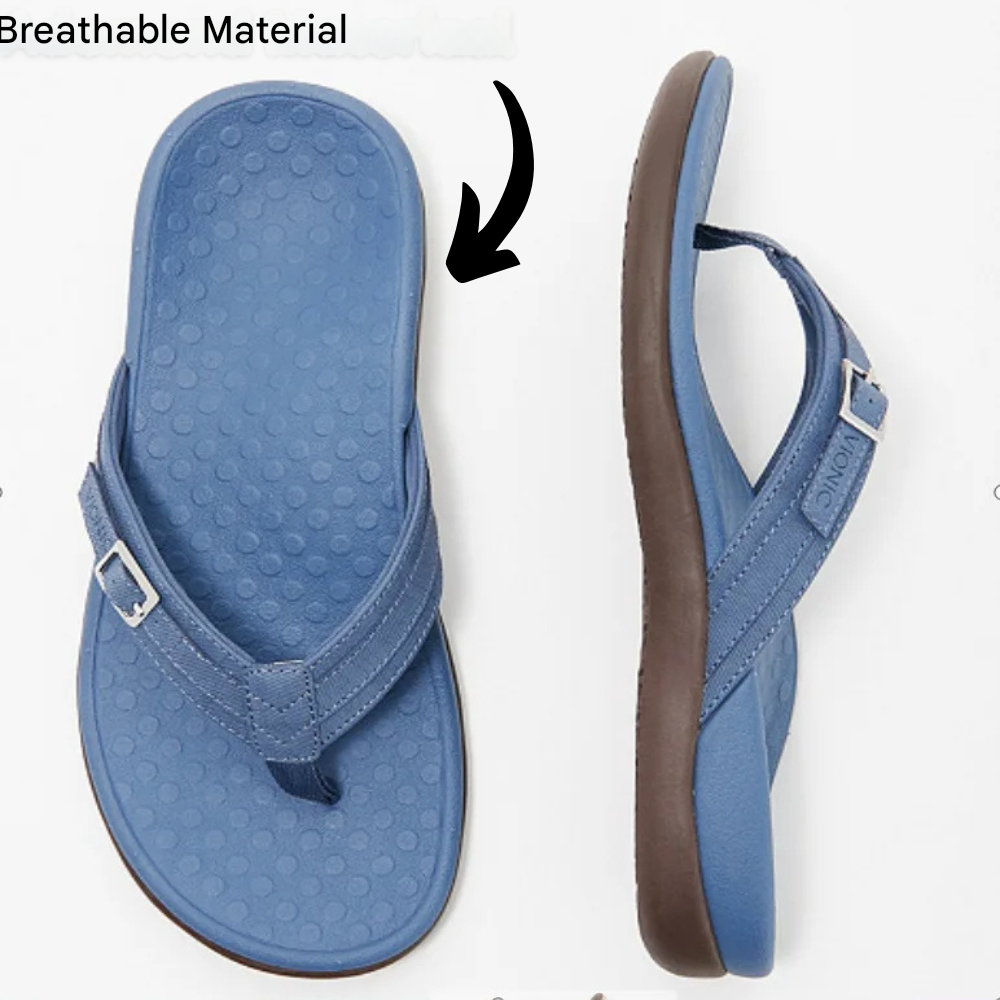 Orthopaedic Ladies Flip-Flops – Noor-4.5-Black-State of Style