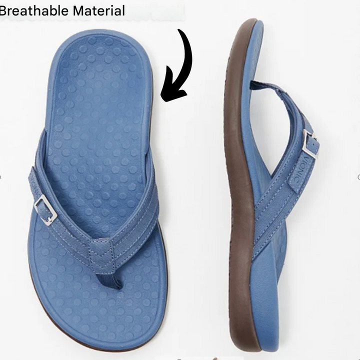 Orthopaedic Ladies Flip-Flops – Noor-4.5-Black-State of Style