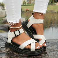 Orthopaedic Ladies Sandals – Eliza-White-5.5-State of Style
