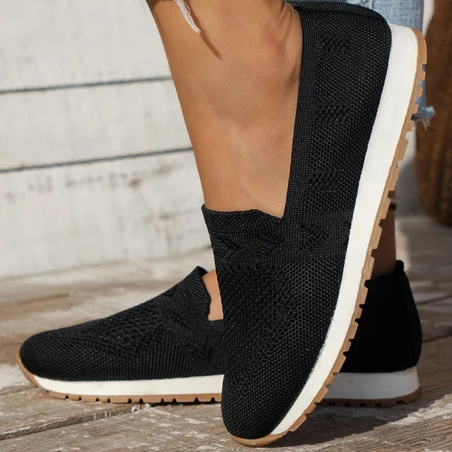 Orthopaedic Ladies Slip-ons - Olivia-Black-3.5-State of Style