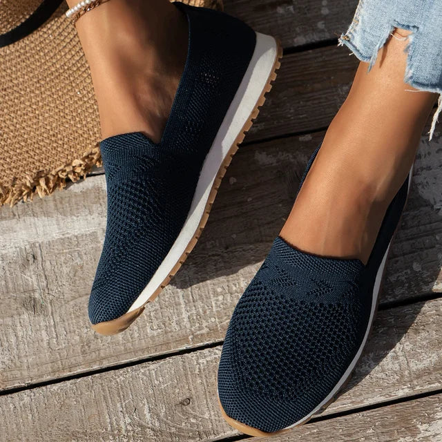 Orthopaedic Ladies Slip-ons - Olivia-Marine Blue-3.5-State of Style