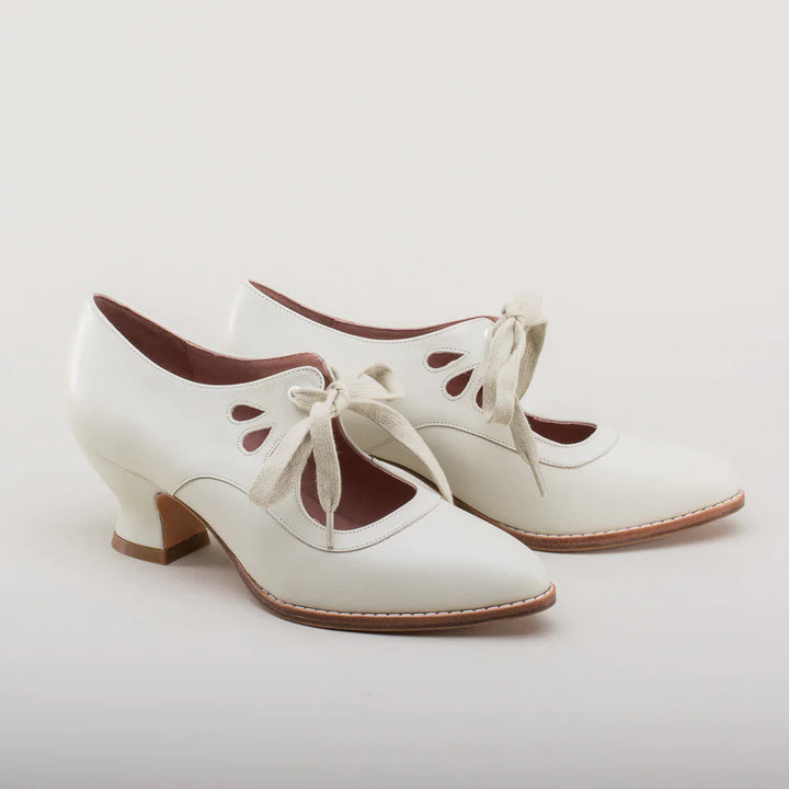 Orthopaedic leather pumps – Viviana-White-3-State of Style
