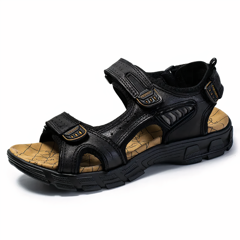Orthopaedic Men's Sandals - Jules-Black-7-State of Style