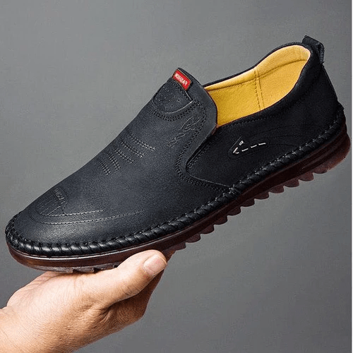 Orthopaedic men's shoes for maximum comfort – Lorenzo-Black-6-State of Style