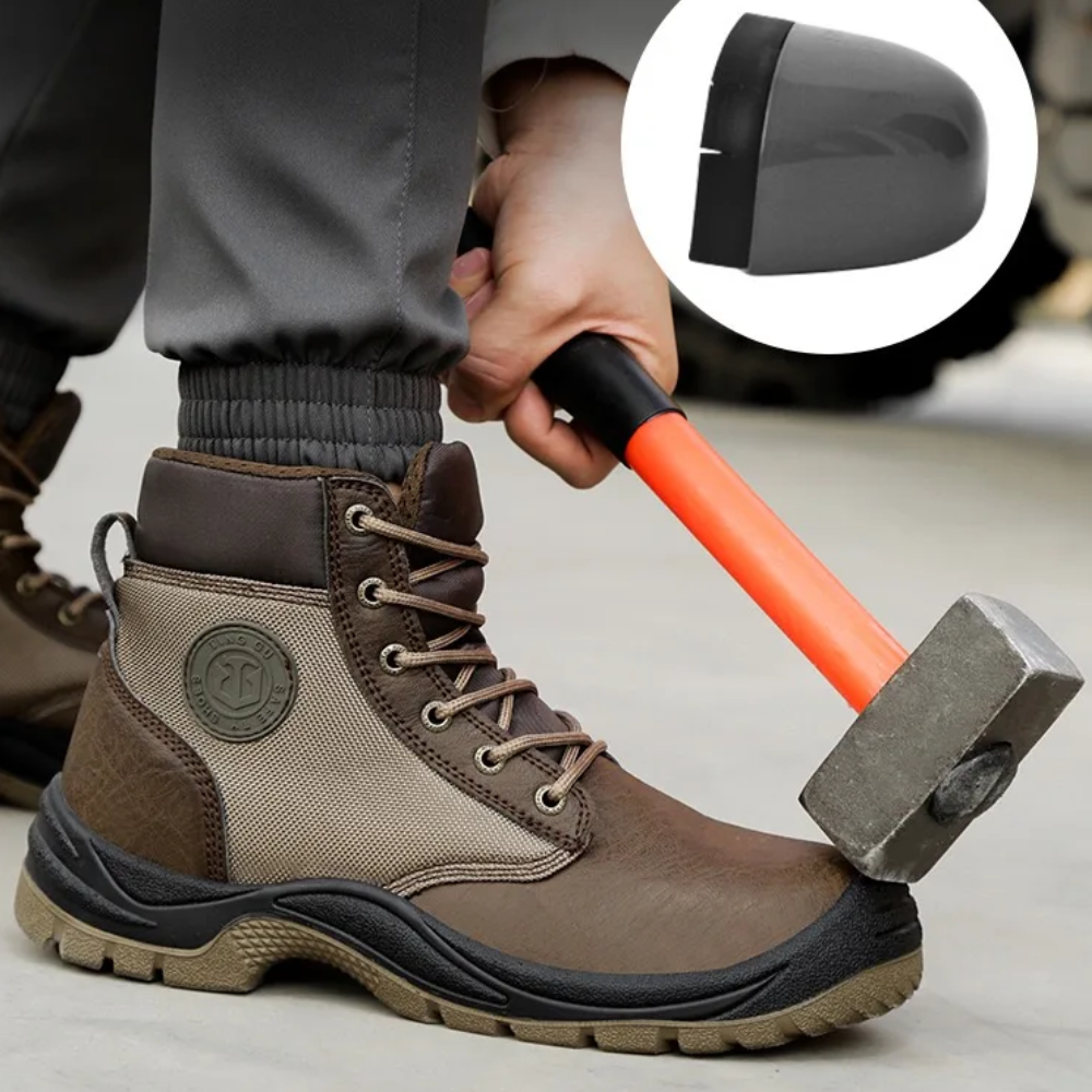 Orthopaedic Safety Boots with Steel Toe - SafeStep Pro-6-Brown-State of Style