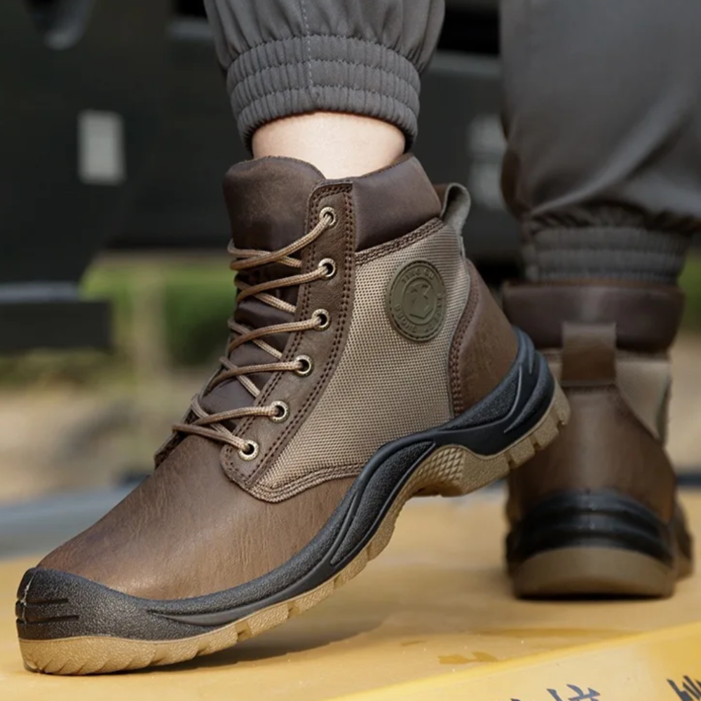 Orthopaedic Safety Boots with Steel Toe - SafeStep Pro-6-Brown-State of Style