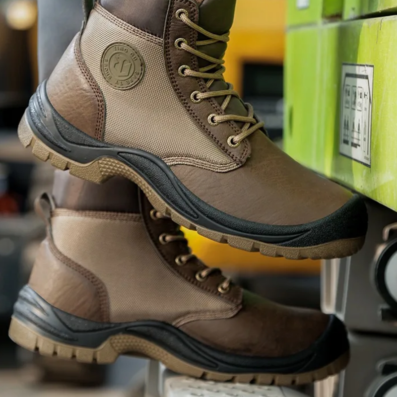 Orthopaedic Safety Boots with Steel Toe - SafeStep Pro-6-Brown-State of Style