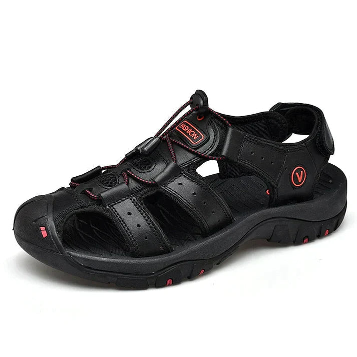 Orthopaedic Sandals for Men – Victor-Black-5-State of Style