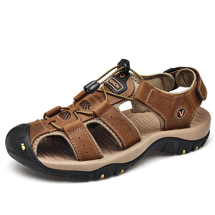 Orthopaedic Sandals for Men – Victor-Dark brown-5-State of Style