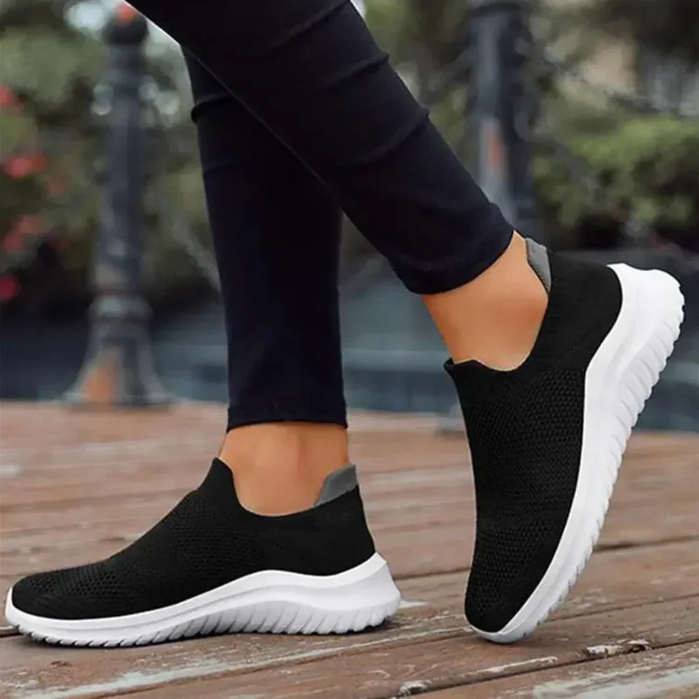 Orthopaedic Slip-On Sneakers | Ultimate Comfort | Stylish and Supportive-Black-3.0-State of Style