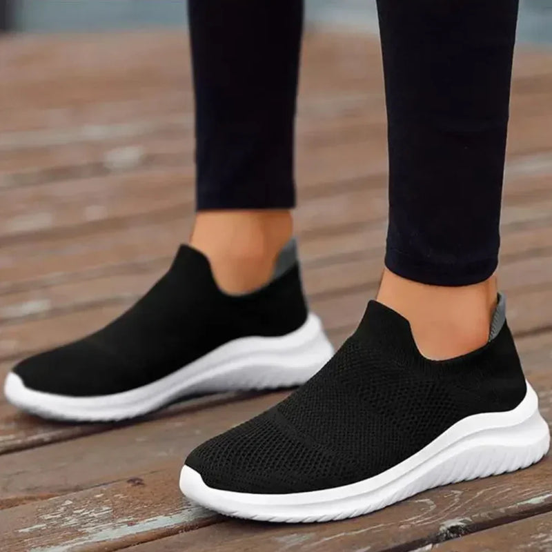 Orthopaedic Slip-On Sneakers | Ultimate Comfort | Stylish and Supportive-Black White-3.0-State of Style