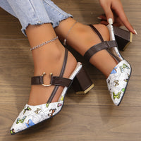 Orthopaedic Stylish Heels – Gabrielle-Butterfly White-3-State of Style