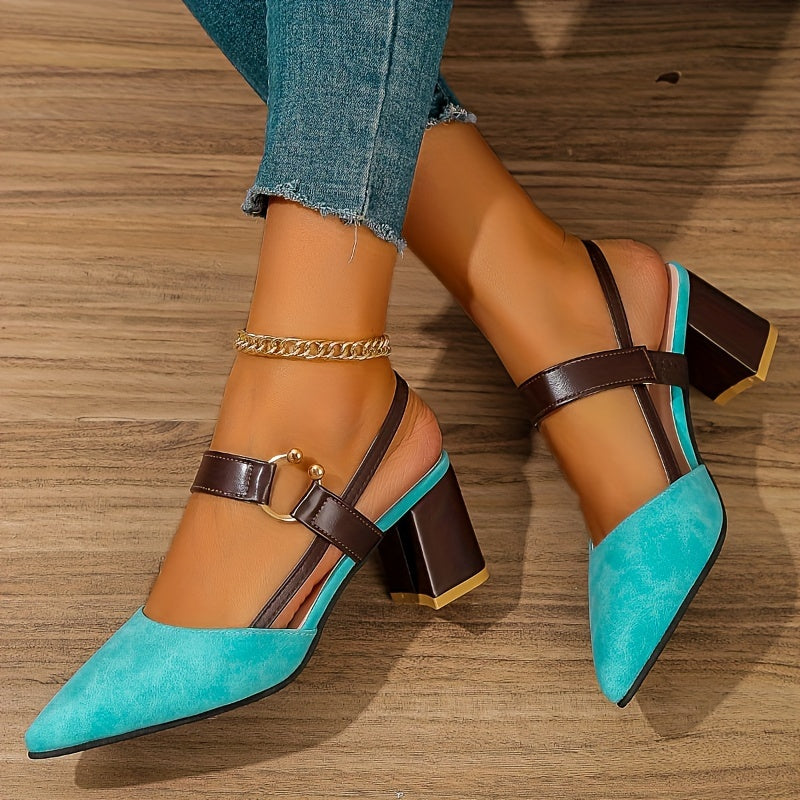 Orthopaedic Stylish Heels – Gabrielle-Sky blue-3-State of Style