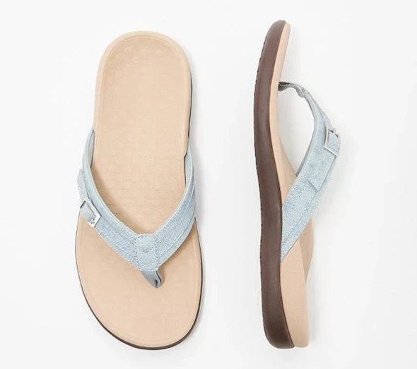 Orthopaedic Summer Slippers - Sofia-Light blue-4.5-State of Style